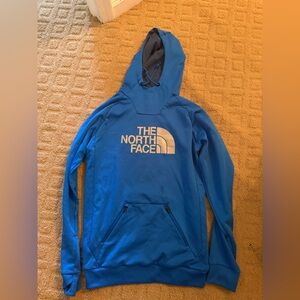The North Face Royal Blue Pullover Hoodie with Contrasting Logo